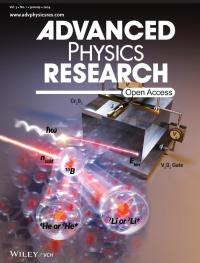 Cover image for the paper published in Advanced Physics Research.