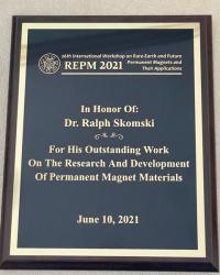 REPM award issued to Ralph Skomski