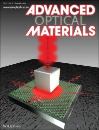 Back cover of Advanced Optical Materials.