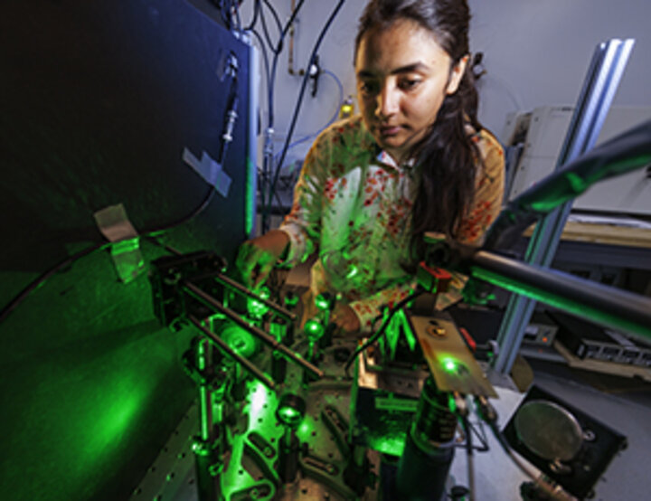 Physics graduate student Suvechhya Lamichhane